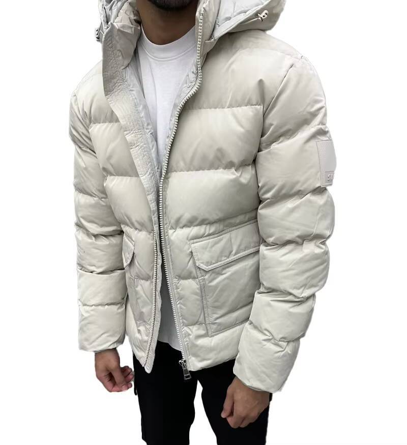 TN Customize Mens Jackets Coats New Design Winter Coat Light Weight White Duck Jacket Hooded Down Coat for Men