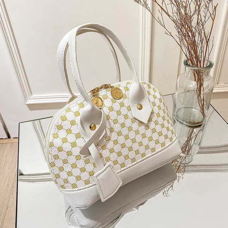 Womens shoulder bag fashion polka dot print handbag personality collision color shoulder bag shell crossbody bagW251115