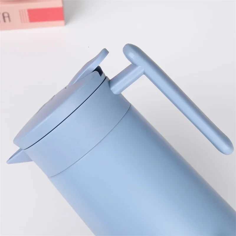 800ml 304 Stainless Steel Insulation Kettle Double Walled Vacuum Thermos Bottle Coffee Pot Leakproof Insulation Moka Pot Y251114