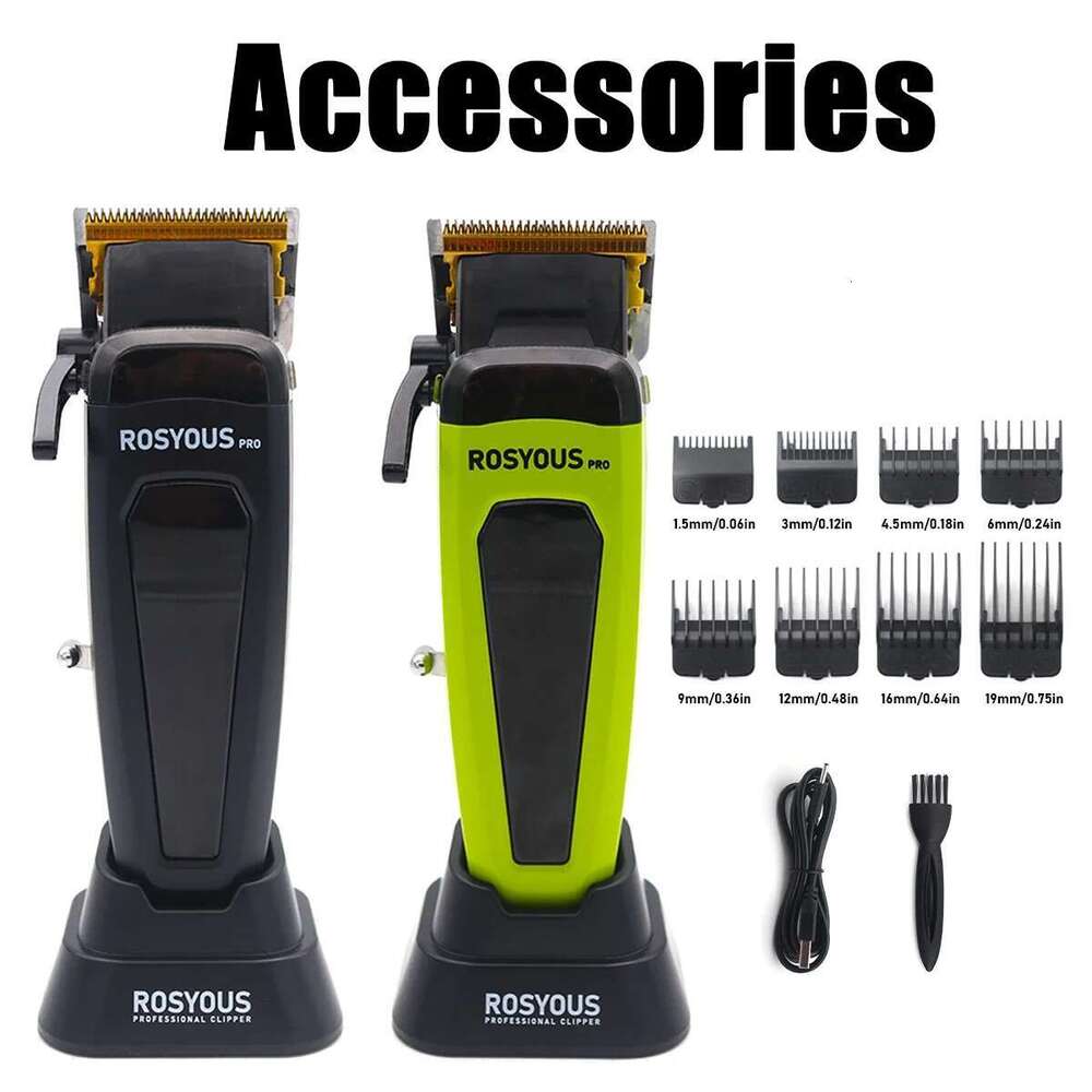 Professional Electric Clipper 106 Hair Trimmer For Man 7500Rpm With Base 5-Adjusted DLC Blade Barber Hine