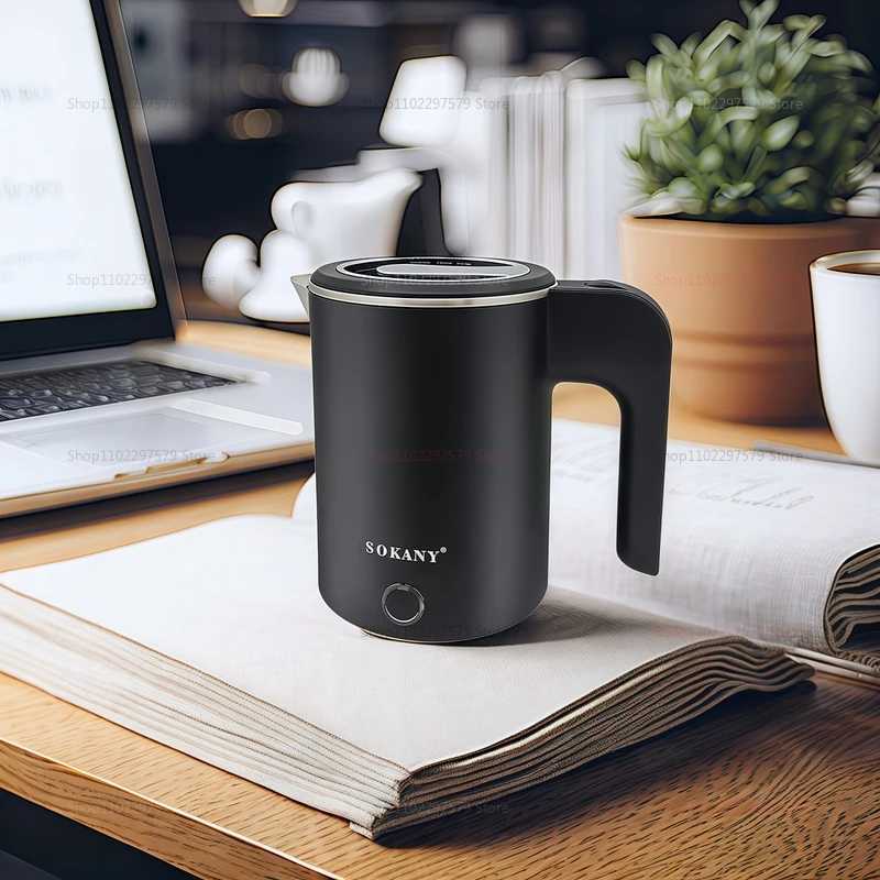 500ML Portable Travel Electric Kettle Tea Coffee Stainless Steel Water Boiler Pot For Hotel Family Travel kitchen Smart kettle Y251114