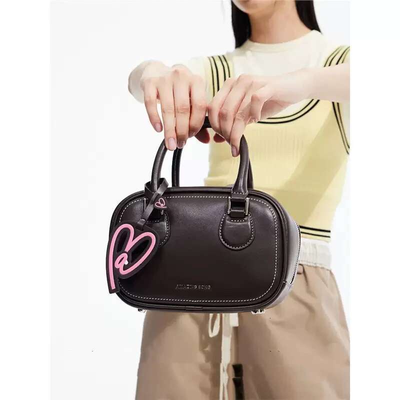 Ams Toast Bag, Cowhide Casual Crossbody Bowg Bag