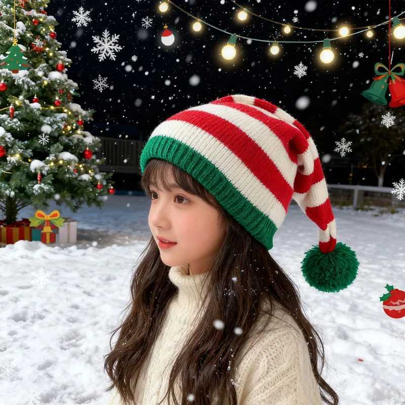 Christmas Hat Santa Costume Style Festive Beanie for Outdoor Activities Holiday Party Decoration and Christmas Gifts for Family Y251115