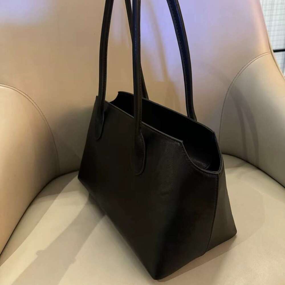 Mm Women's Bags Niche Genuine Leather Women's Vegetable Tanned Sheepskin Long Shoulder Strap Handbag, Minimalist Underarm Tote Bag, High-End