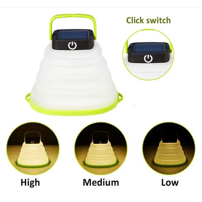 Novel and Exotic Lamp Solar Lighting Lamp Outdoor LED Light Portable Lantern Collapsible Camping Lamp USB Rechargeable M251115