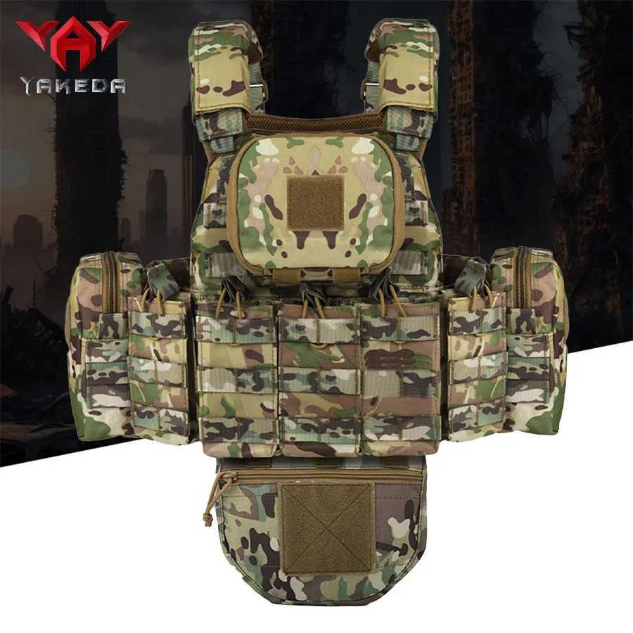 YAKEDA Five-piece Equipment Bag Training Vest Waterproof Detachable and Expandable Wear-resistant and Tear-resistant XJ250730XJ251114