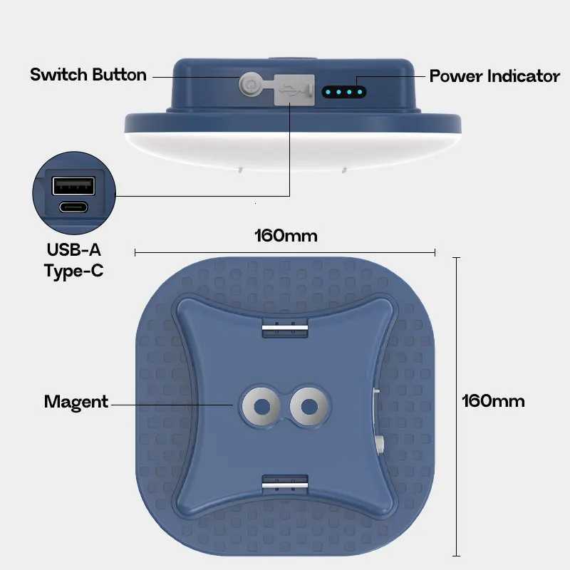 LED Tent Light Outdoor Camping 13500mAh Rechargeable Battery Lantern Household Night Light Emergency Flashlight Portable Lantern M251115