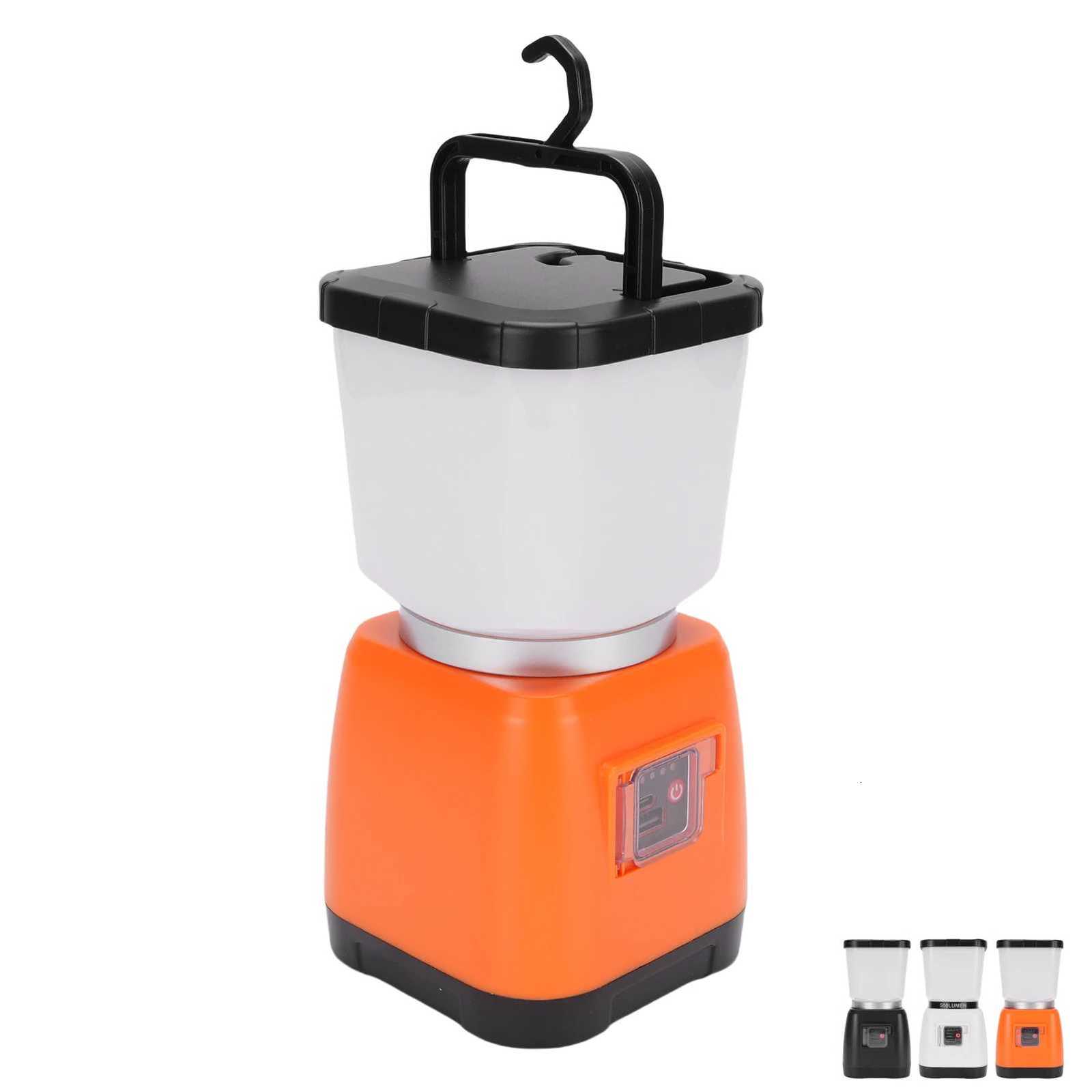 Rechargeable Camping Lantern LED Camping Light Adjustable Brightness Dual Light Source Waterproofing Portable Hook for Outdoor M251115