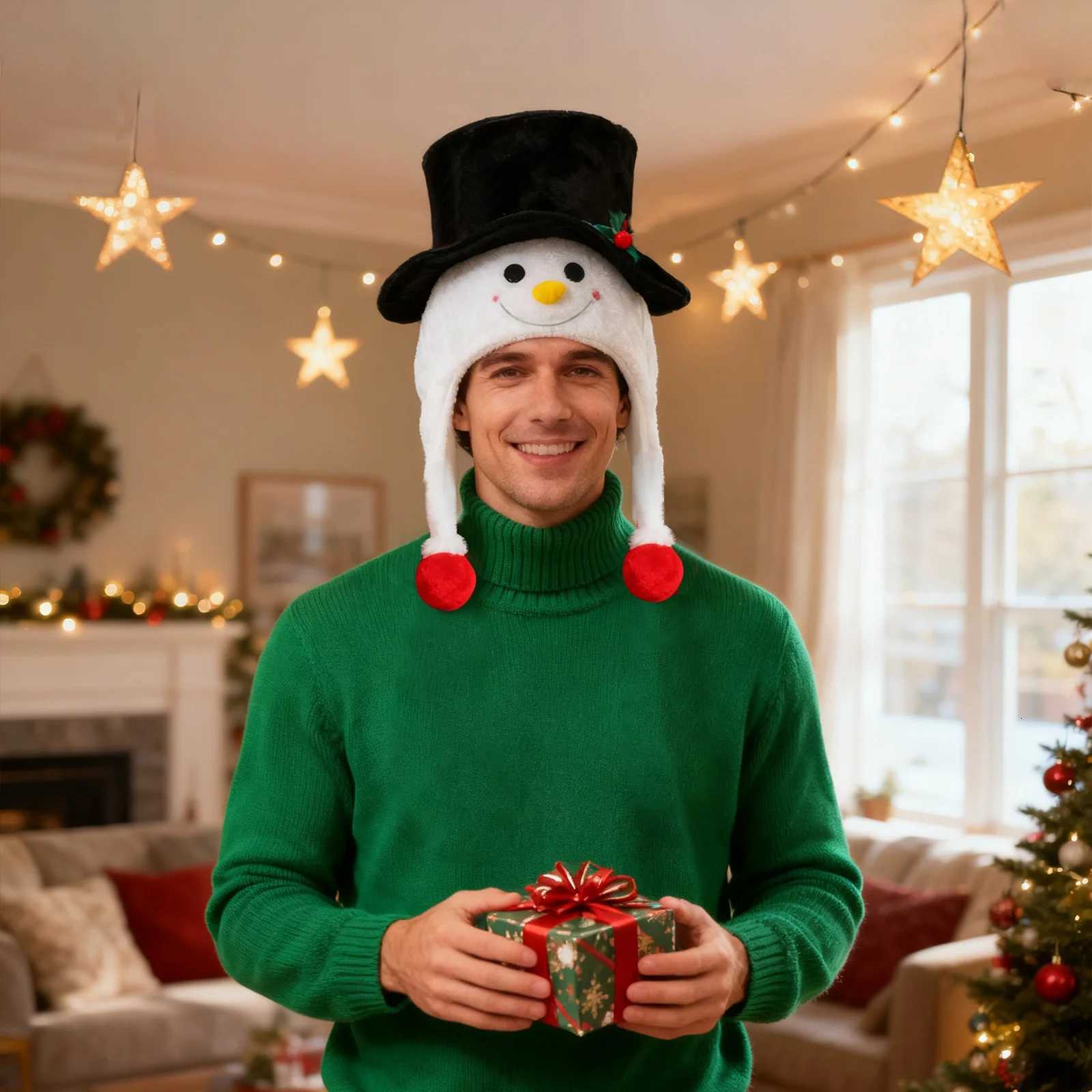 Cute Snowman Creative Hat Party Festival Atmosphere Decoration Hat Photo Props Suitable Gifts For Friends And Family Y251115