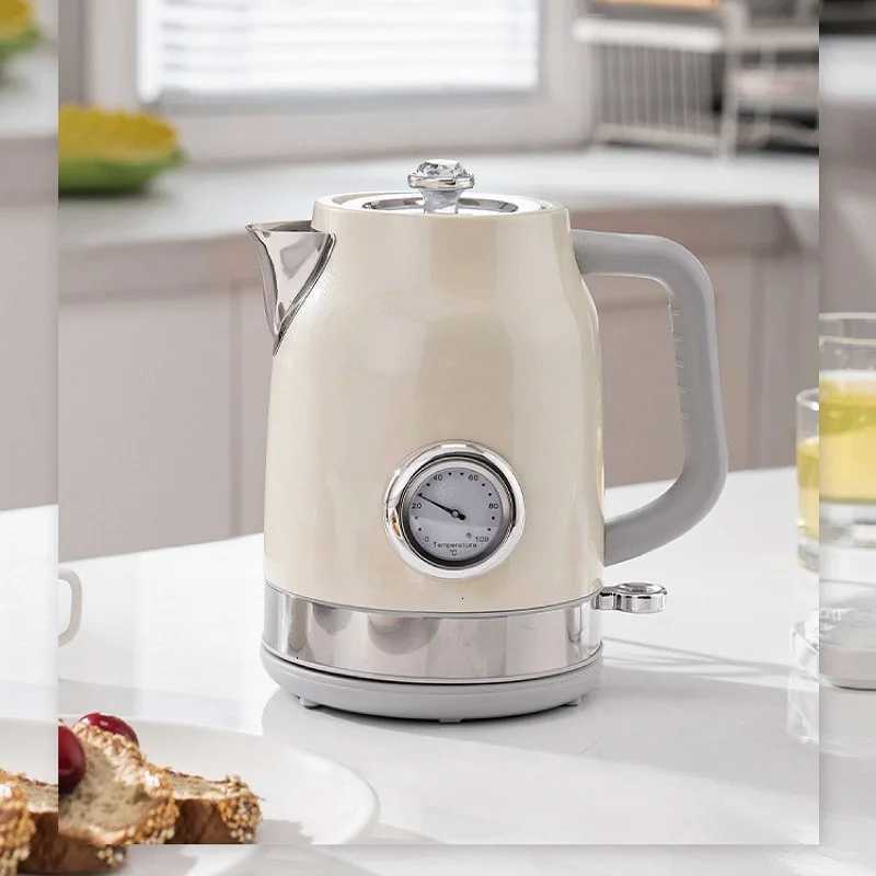 1700ml Electric Kettle Home 304 Stainless Steel liner Kettle With Temperature Display Quick Boil Kettle Auto Power Off 1800W Y251114
