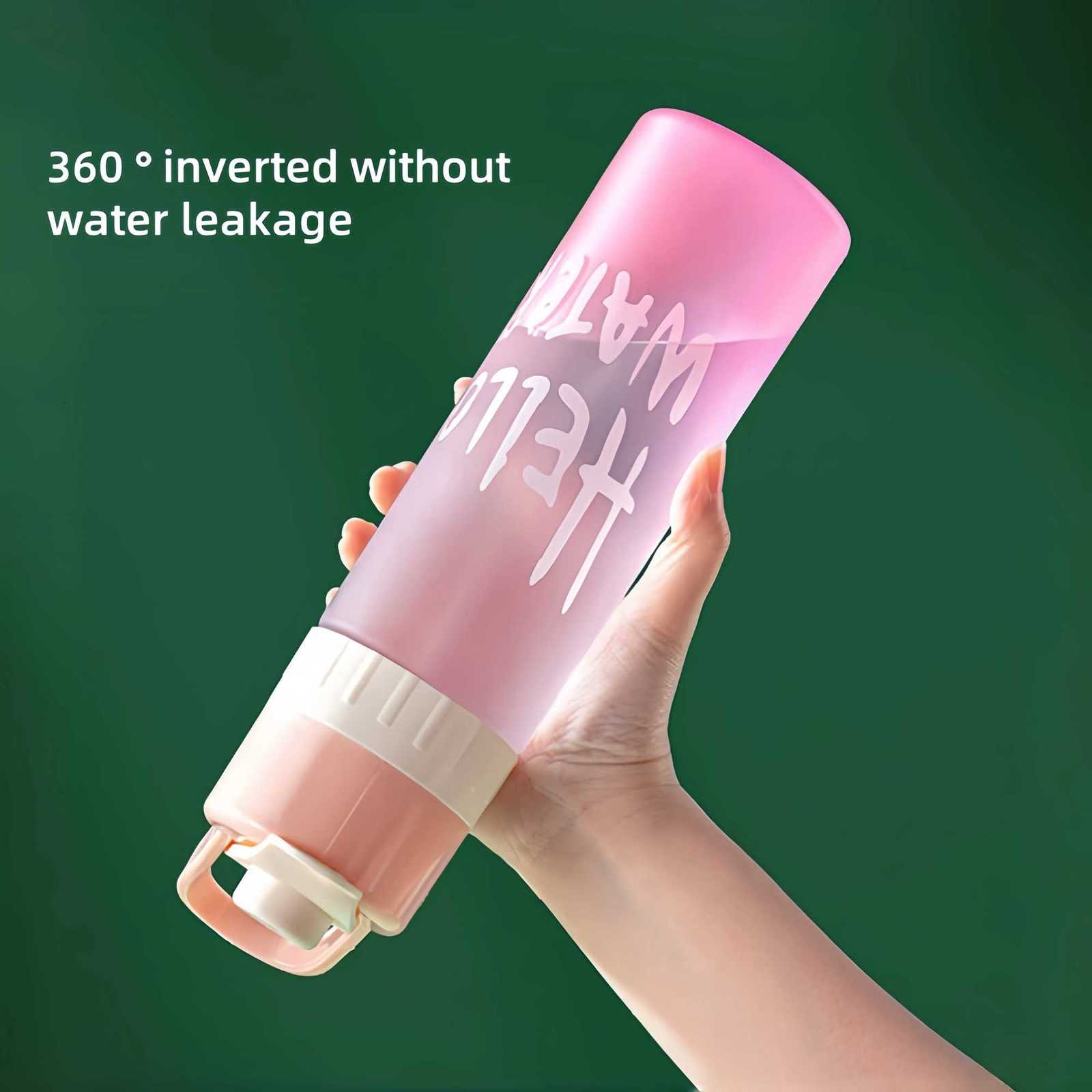 650ml Large Capacity Spray Water Bottle Outdoor Sport Fitness Water Cup Protable Spray Bottle BPA Free Drinkware Travel BottlesW251114