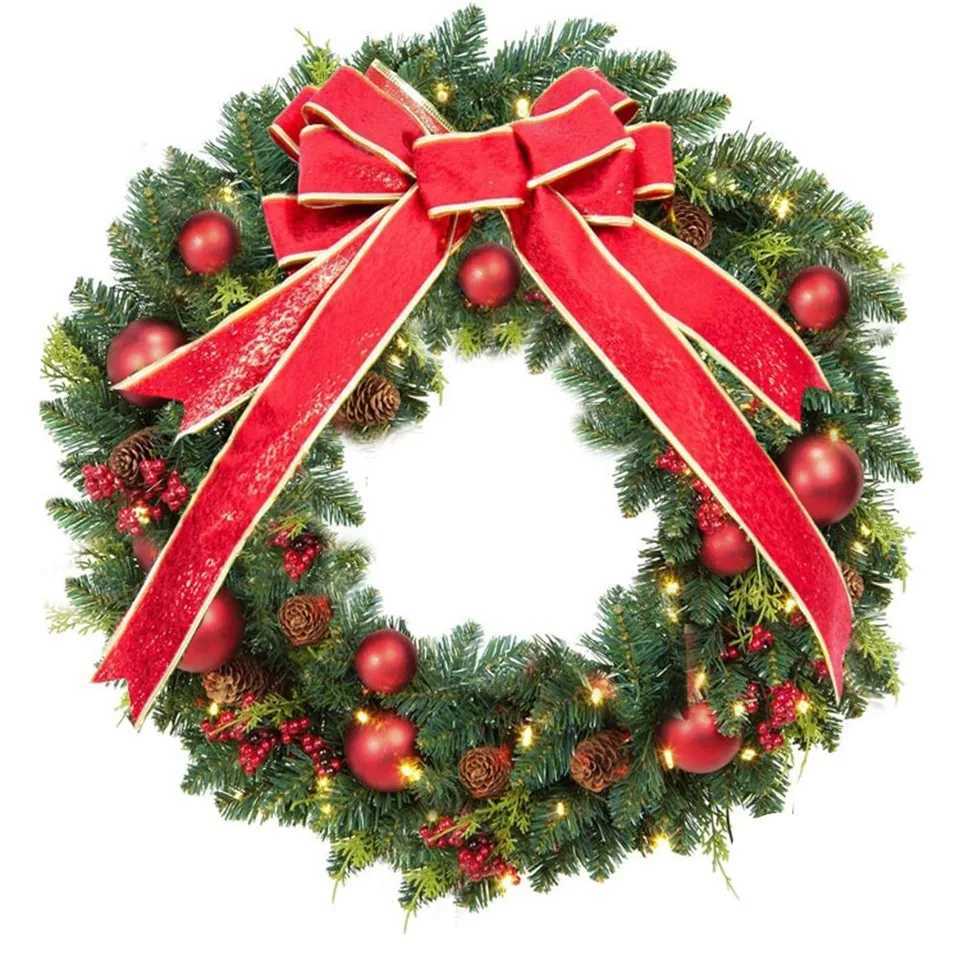 60cm Xmas Decoration 60cm Home Ddecoratio Christmas Decorations Christmas Wreath Vine Antern Christmas Wreath VineM251115