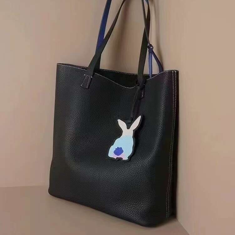 Mm Women's Bags Ultra Simple Style TC Cowhide Large Capacity Tote Baozi Mother Genuine Leather New Commuting Women's Computer Bag