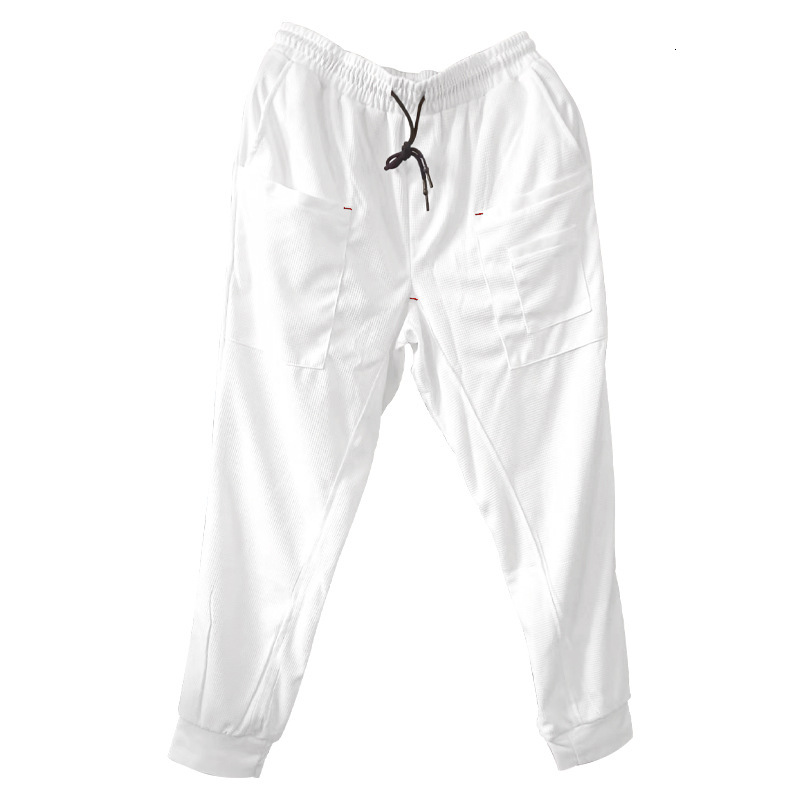 2025 autumn sports sweatpants with loose fit and multiple pockets, men's casual pants