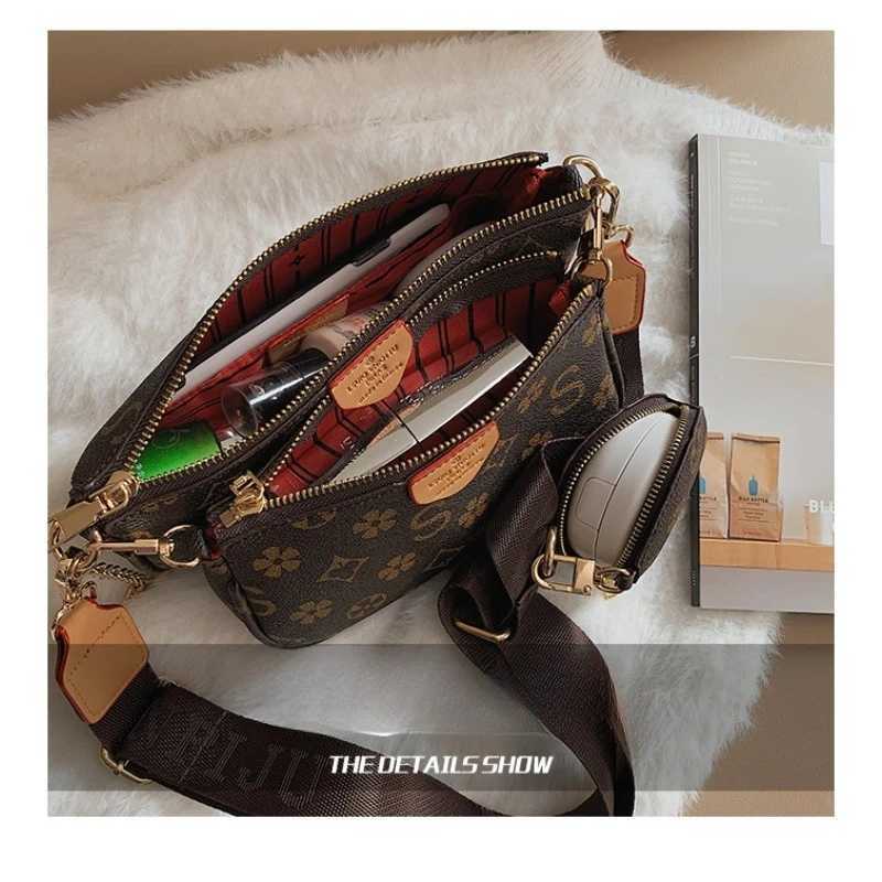 FAshionable small bag for women new trendy 3-in-1 crossbody bag with chain versatile underarm shoulder bag C251115