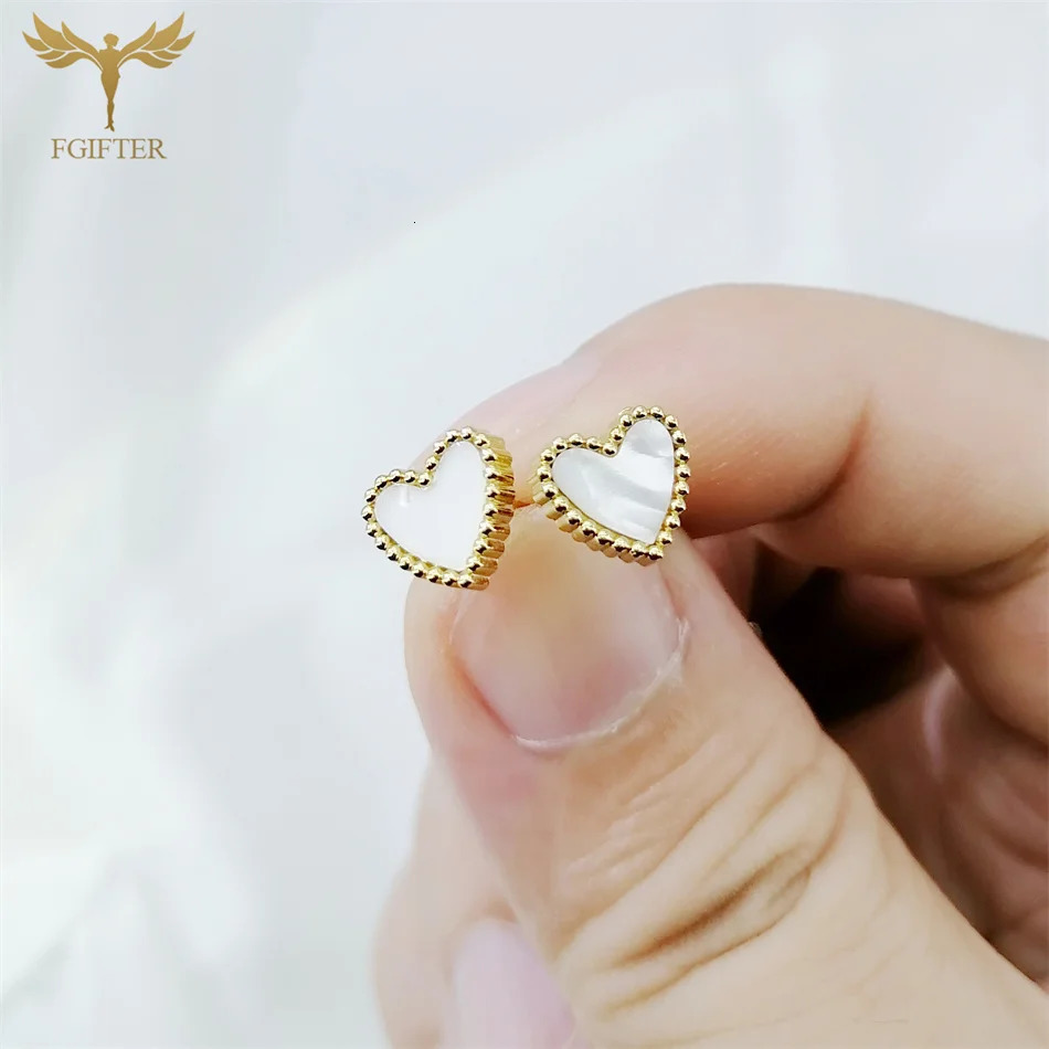 12 pairs of romantic heart-shaped statement stud earrings gold stainless steel jewelry earrings set for mom lover friend woman 250409