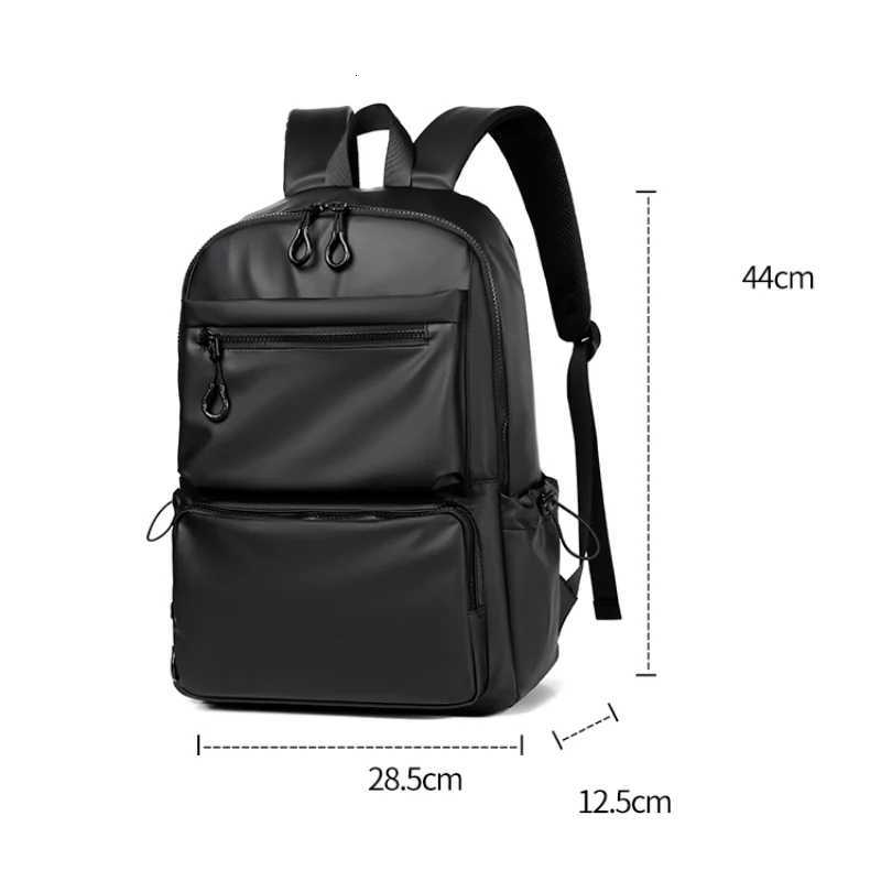 1Pcs 14-inch Fashion Casual Backpack Spacious Laptop CompartmentWaterproof FabricIdeal for Men Students and ProfessionalsW251114