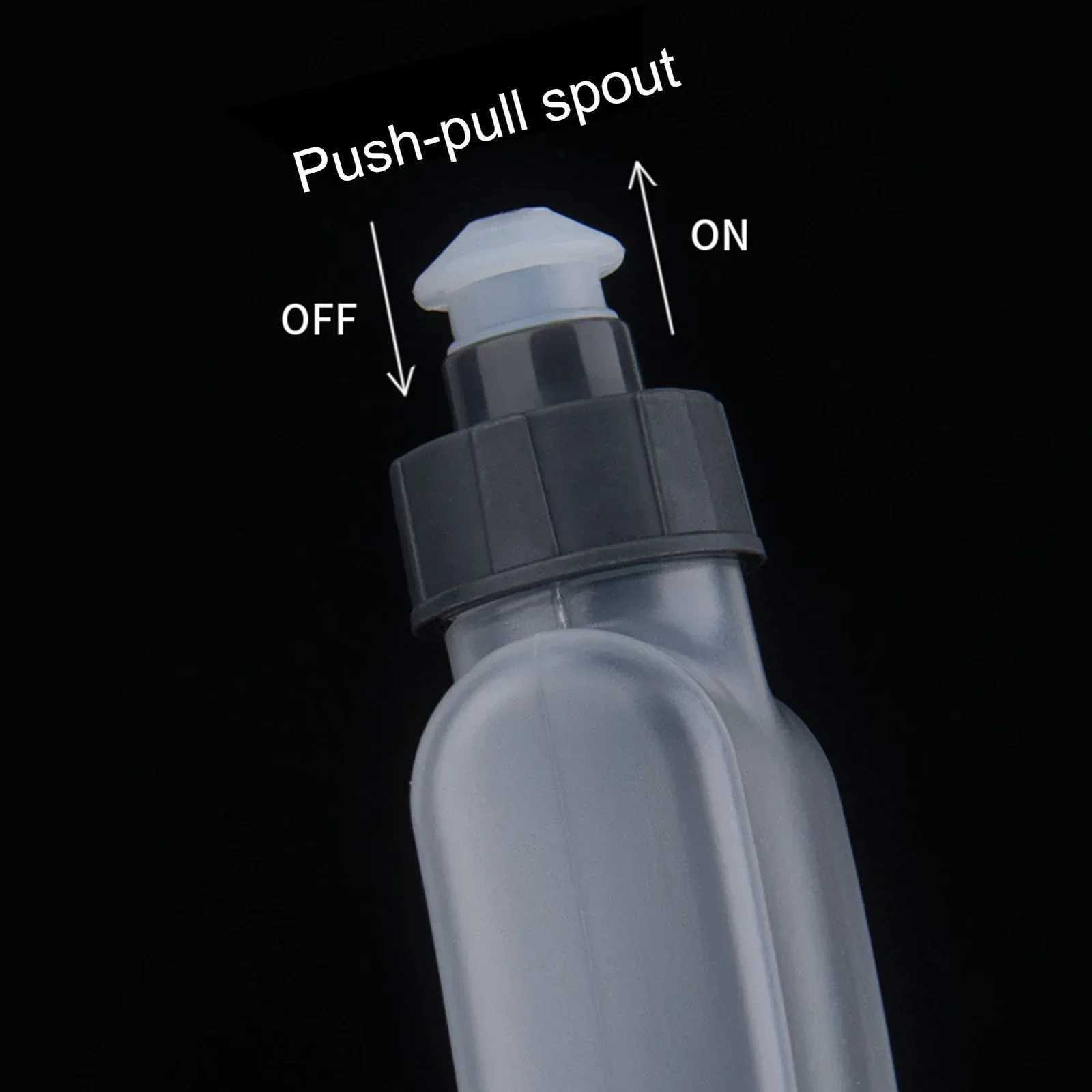 400ML Sport Water Bottle Push-Pull Spout Arc Leak-proof Waist Bag Hydratio Bottle Gym Fitness Running Cycling Water BottleW251114