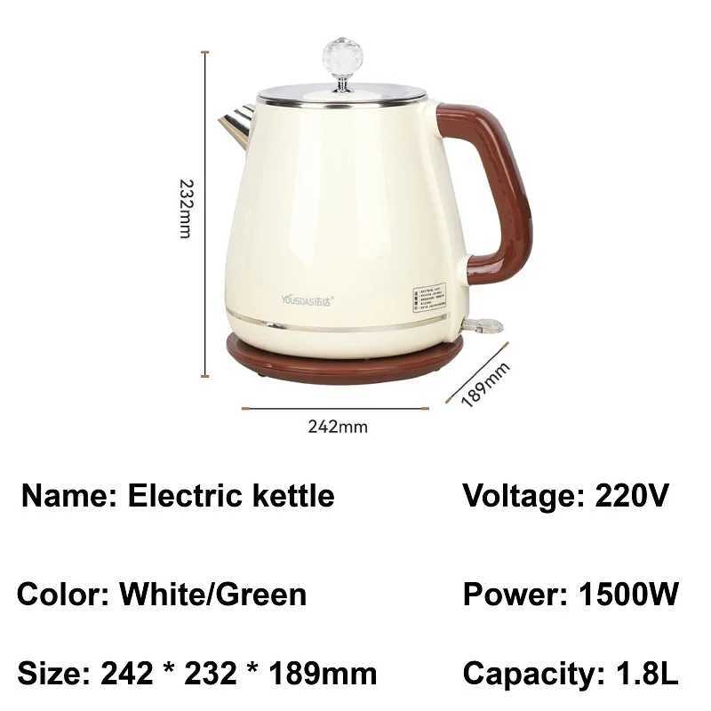 18L Electric Kettle Quickly Boils Water 304 Stainless Steel Kettle Auto Power Off Home Large Capacity Kettle 1500W Kitchen Tool Y251114