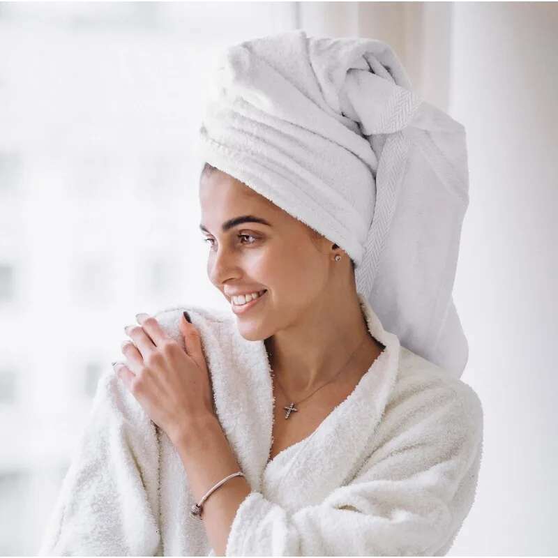 100% Cotton White 6 Pack Medium Bath Towel Set, Quick Dry, Super Absorbent, Light Weight, Soft Feel, Premium Towels For Hotel