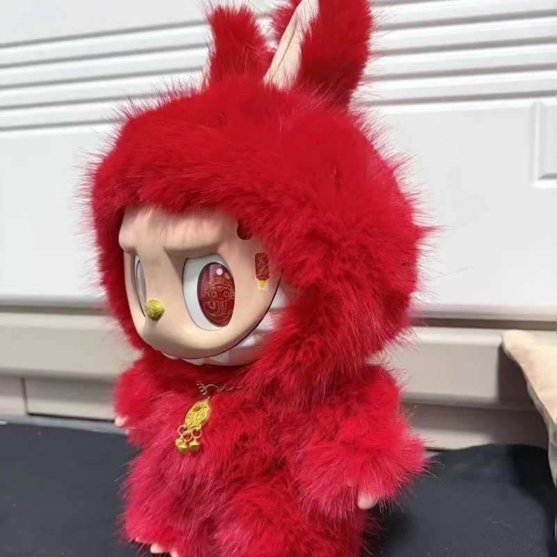 2025 inventory monster Labubu series 38cm Zimomo Big Angel creative model picture vinyl pendant decoration holiday gift X250415