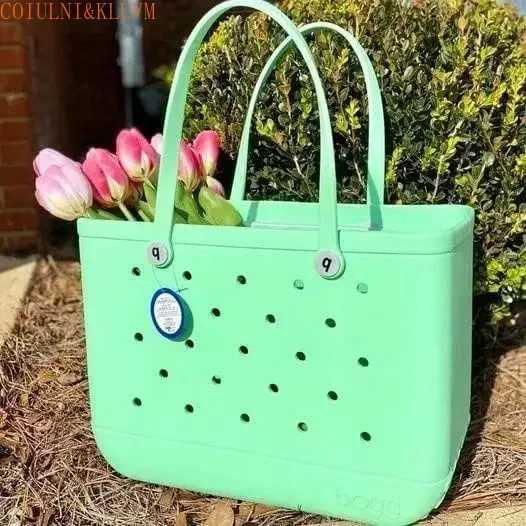 (COIULNI KLUVM) EVA Laundry Basket Original X Large Waterproof Washable Tip Open Handbag Suitable for Beach Swimming Pool Sports W250415