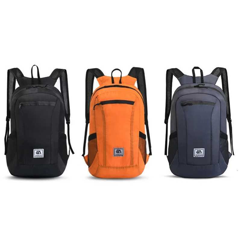 1pcs Lightweight Portable Travel Hiking Foldable Backpack Ultralight Outdoor Pack Waterproof Backpack Folding Bag For Women MenW251114