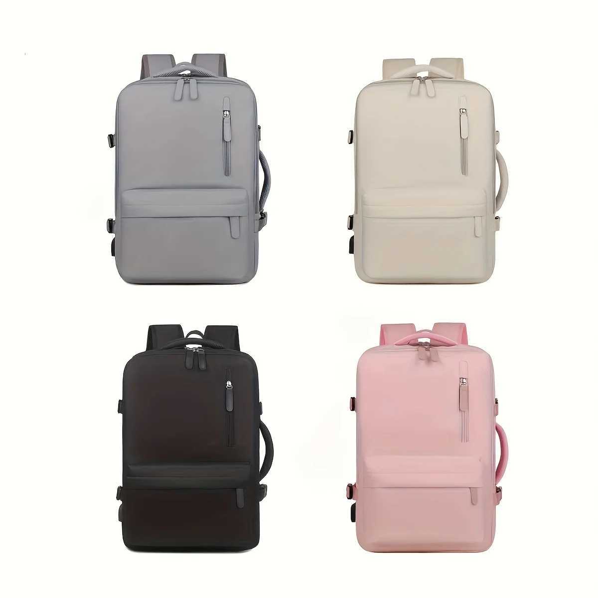 Expandable Backpack Mens Large-Capacity School Bag Business Trip Portable Luggage Bag Backpack College Student Laptop BagW251114