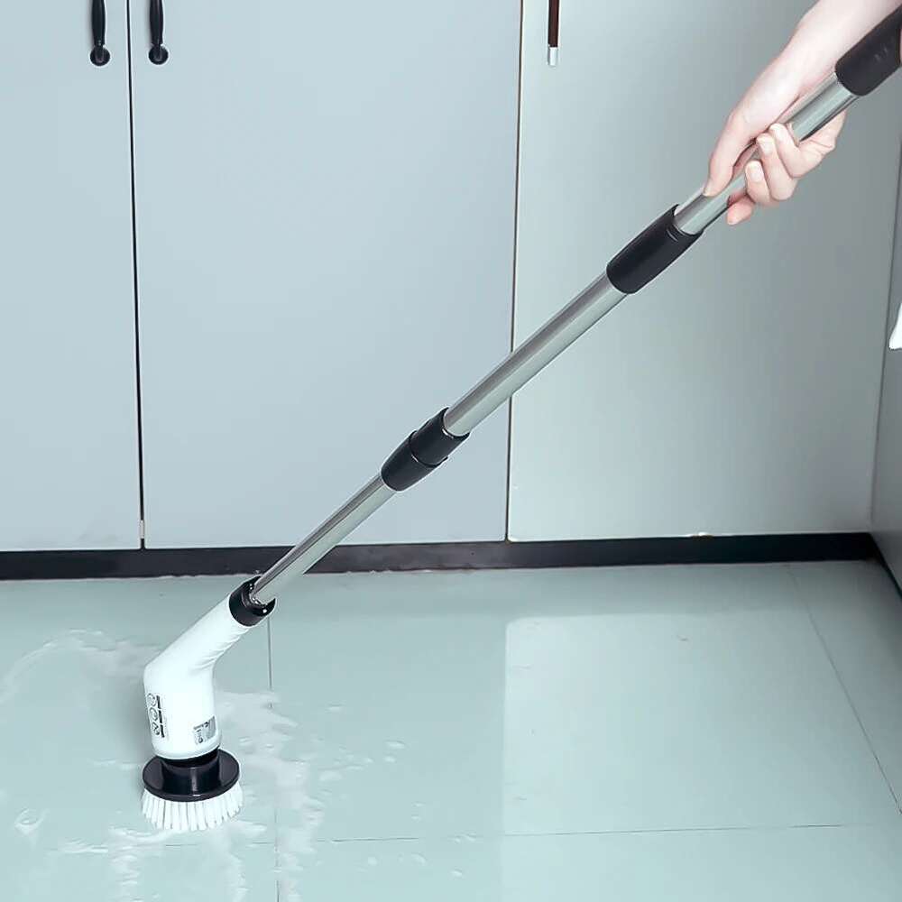 Spin Spinning Detachable Handle Shower Scrubber Electric Washing Up Brush For Tiles Glass Grill