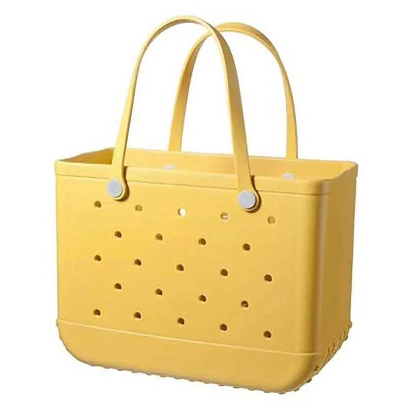 Waterproof womens handheld storage solid color single shoulder beach bag Waterproof womens handheld storage solid color single W250415