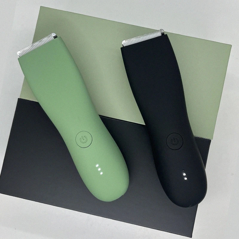 Body Hair Trimmer Shaver for Men Ball Trimmer for Groin Pubic Replaceable Ceramic Blade Groomer Electric Razor Waterproof Clippe 250409