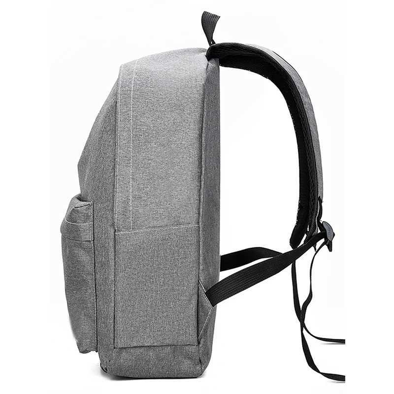 15 Inches Versatile Backpack Trendy Washable Oxford Cloth Computer Bag Black Gray Blue Red School Student Backpack UnisexW251114