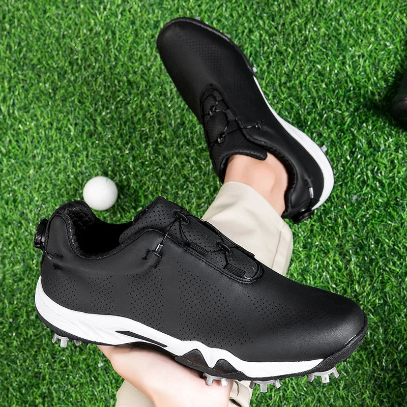 Mens and womens walking shoes professional lightweight lawn golf shoes comfortable and soft to wear breathable walking shoes 250411