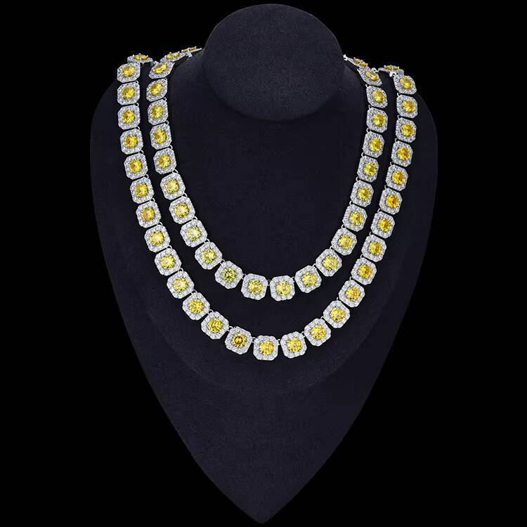 Wholesale New Fashion Rose Gold Plated Brass Cuban Link Chains Hip Hop Style Iced Out for Anniversaries