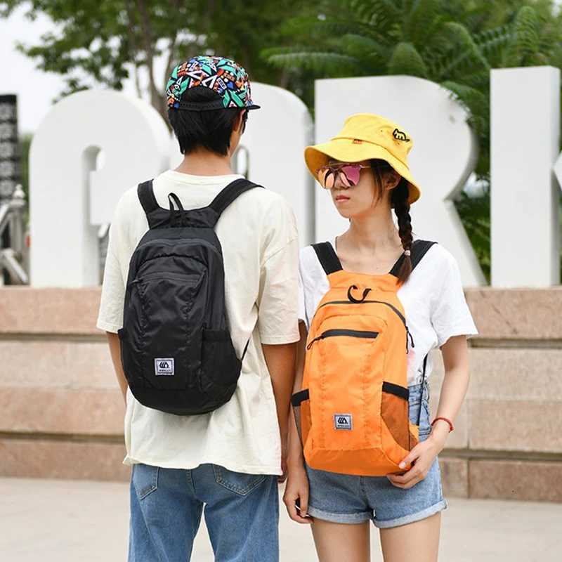 1pcs Lightweight Portable Travel Hiking Foldable Backpack Ultralight Outdoor Pack Waterproof Backpack Folding Bag For Women MenW251114