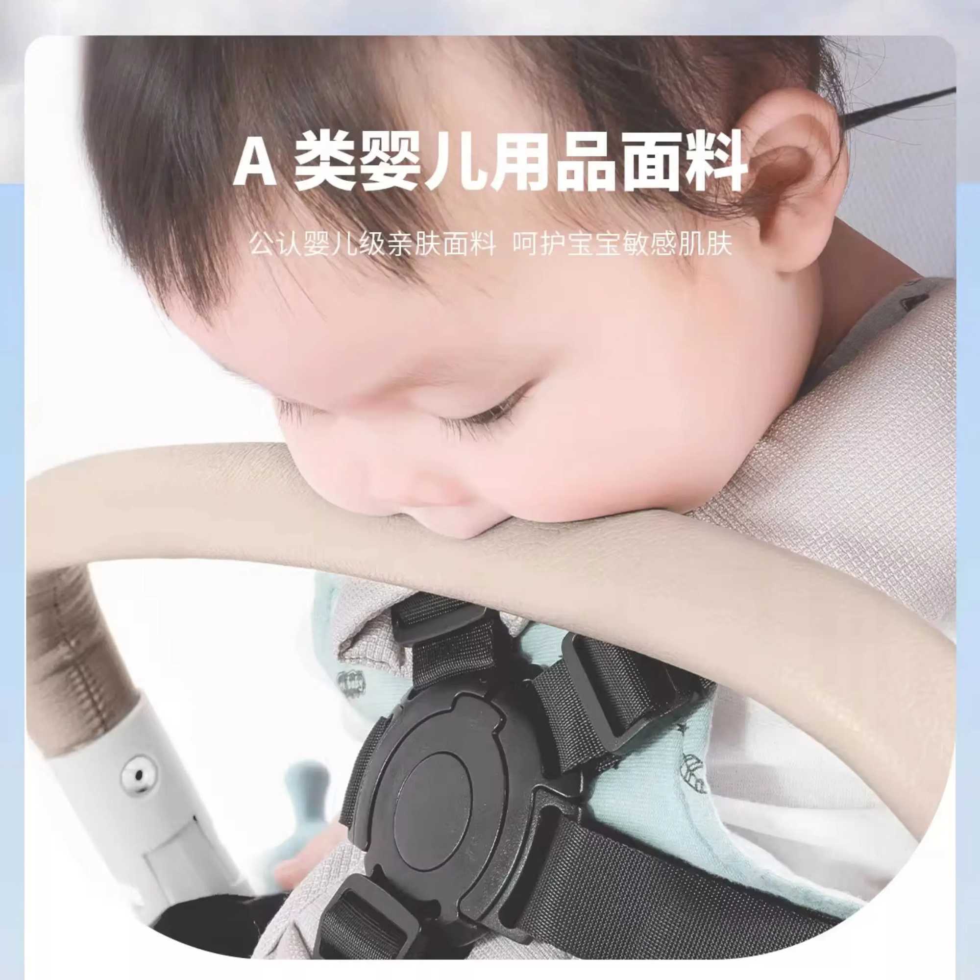 Aluminum alloy baby stroller folding travel cart can be used for newborn baby strollers with four-wheel anti rolling X250415