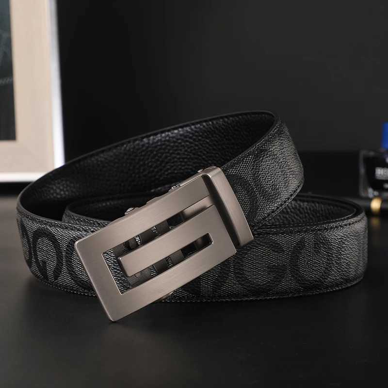fashion belt Business Mens Genuine Leather Male Luxury Brand Alloy Metal Buckle Designer Belts men Waist Strap Belt for Jeans