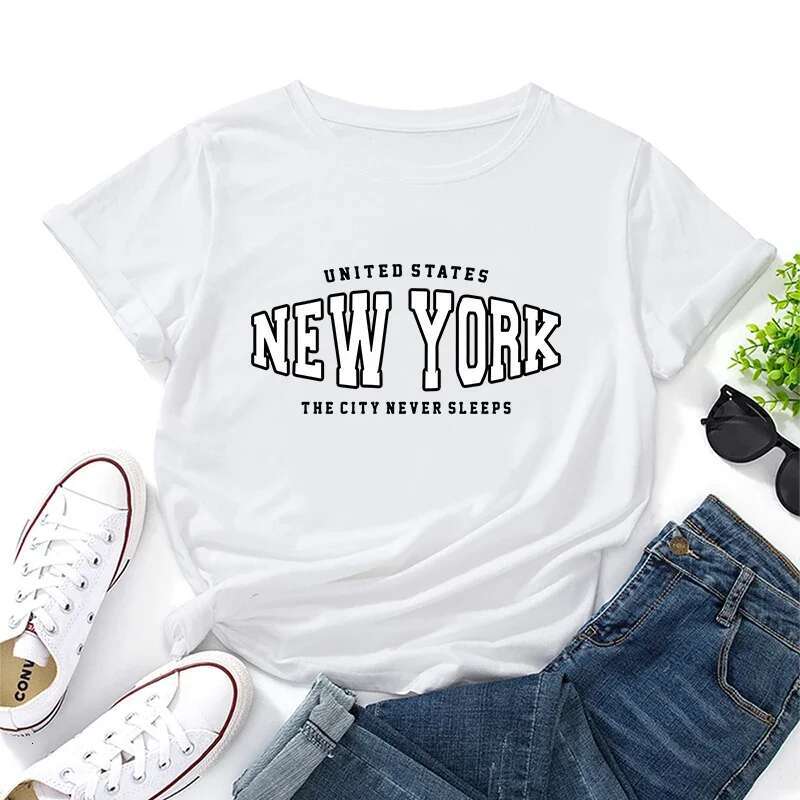 Hot Sales Summer Women's Cotton Loose T-shirt Short Sleeve Casual Comfortable Daily Fashion Outdoors Jogging High Quality Simple