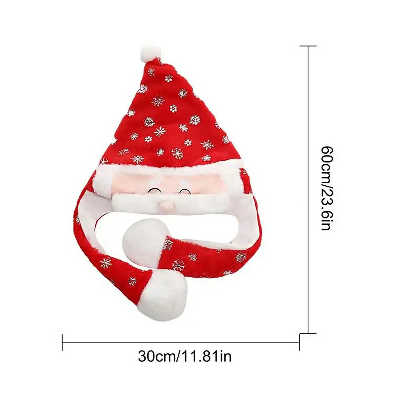 Christmas Santa Pinching Moving Ears Hat Gifts Elk Headgear Headdress Decor Small Gift Xmas Ornaments New Year Christmas navidad Y251115