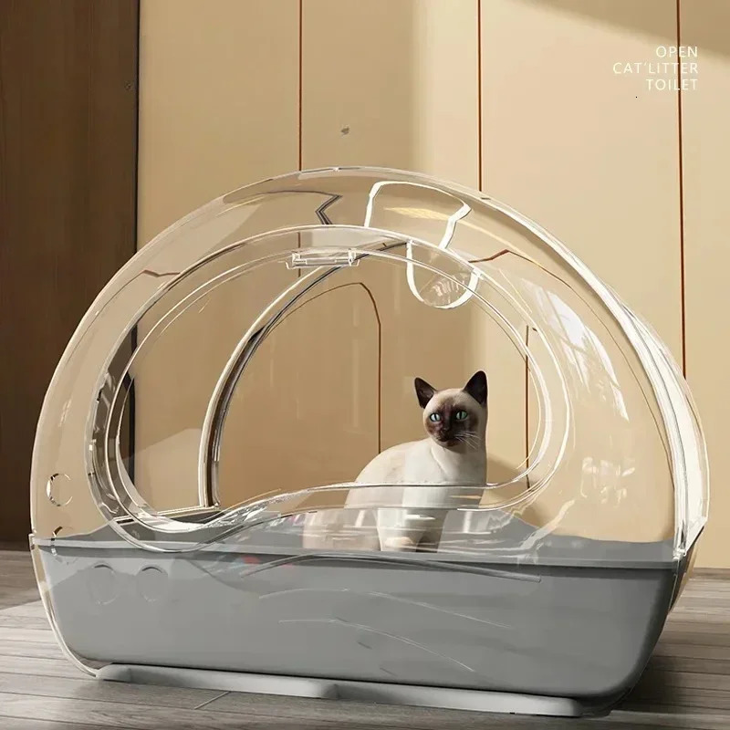 Fully Enclosed Cat Toilet with Litter Shovel Drawer-type Litter Box Large Capacity Anti-splash Pet Litter Box Cat Supplies 250414