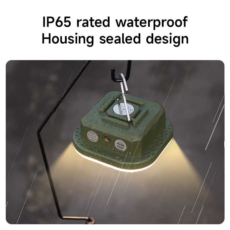 MOSLIGHTING Camping Lantern Portable with 5 Modes Dimmable Hanging Tent Lamp USB Rechargeable LED Lighting for Outdoor Emergency M251115