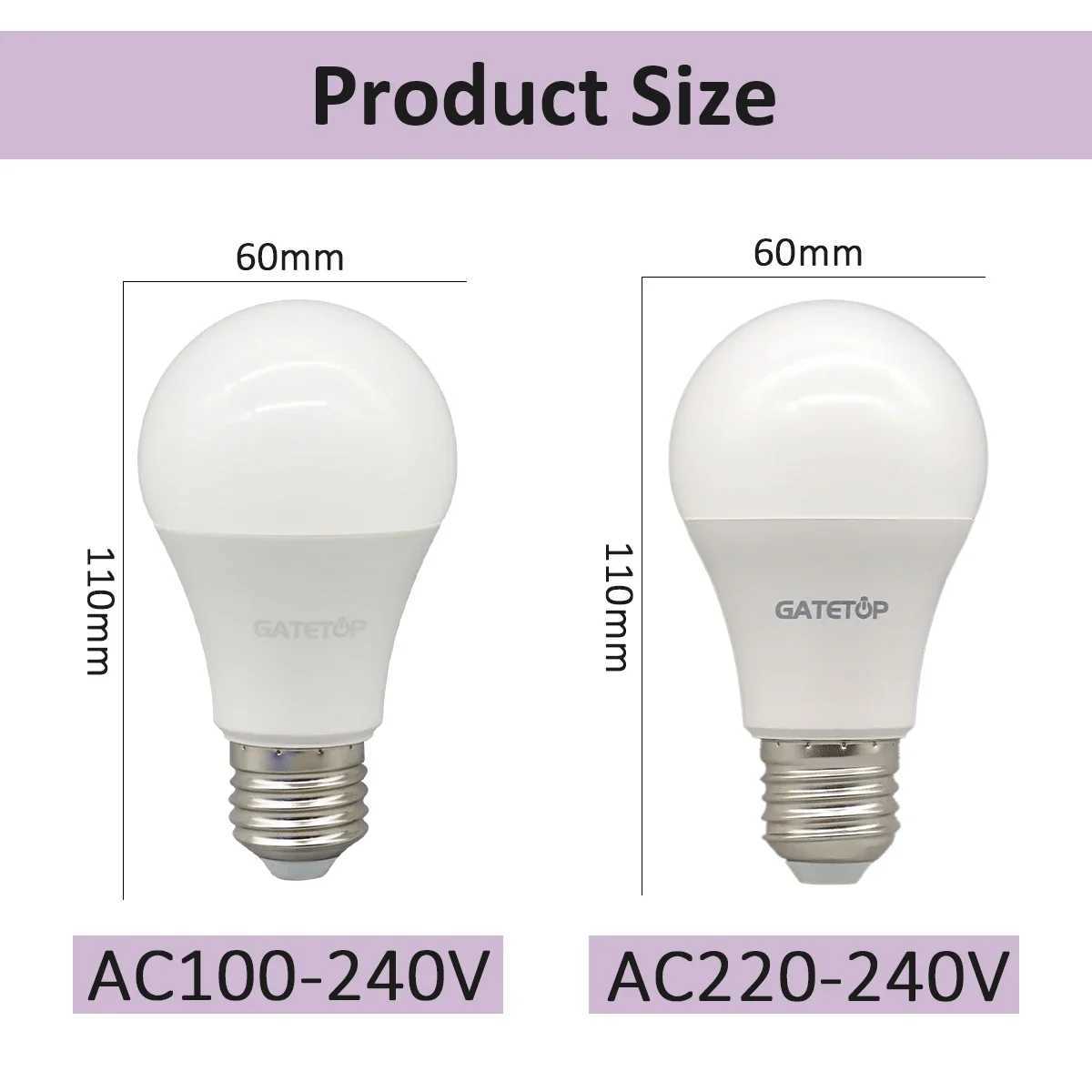 5PCS Bombilla No Flicker Led Bulb Lamp 10W E27 AC 220V 120V Light Warm White Natural Lighting 3000K 4000K 6000K for Bedroom C251115