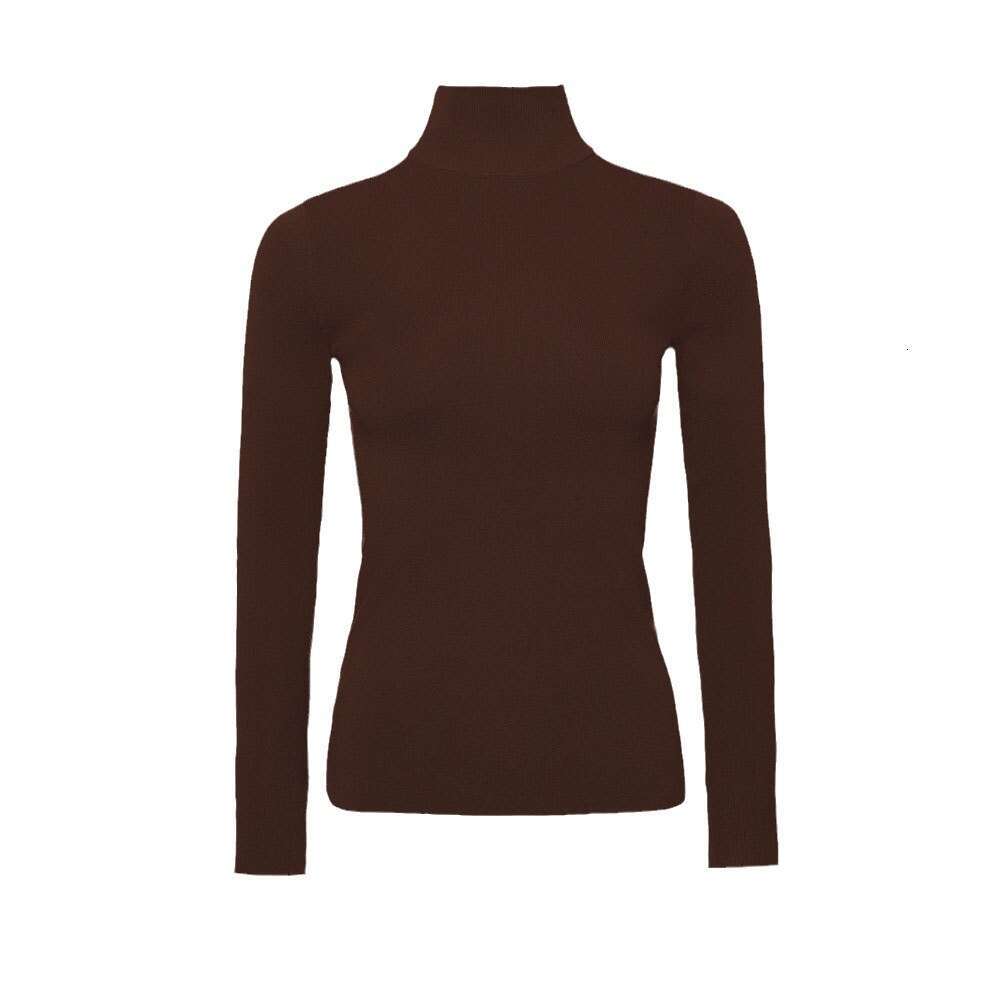hoodie Mmwomen's Wear Half High Collar Base For Autumn Winter , Elegant Slim Fit, Warm And Long Sleeved Inner Sweater jacket