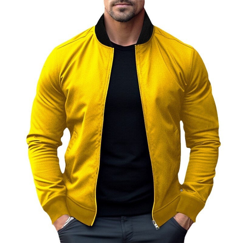 2025 Autumn/Winter New Top Stand up Collar Zipper Casual Long Sleeve Men's Hoodie Jacket