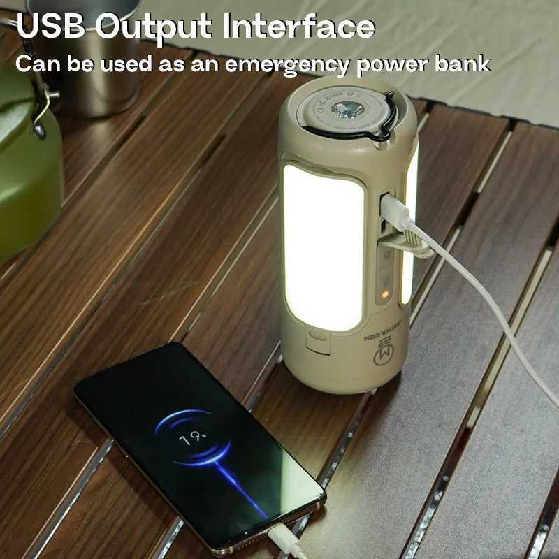 MOSLIGHTING Folding Outdoor Camping Lantern Portable Speaker Rechargeable Emergency Light Flashlight Hanging Tent Lamp M251115