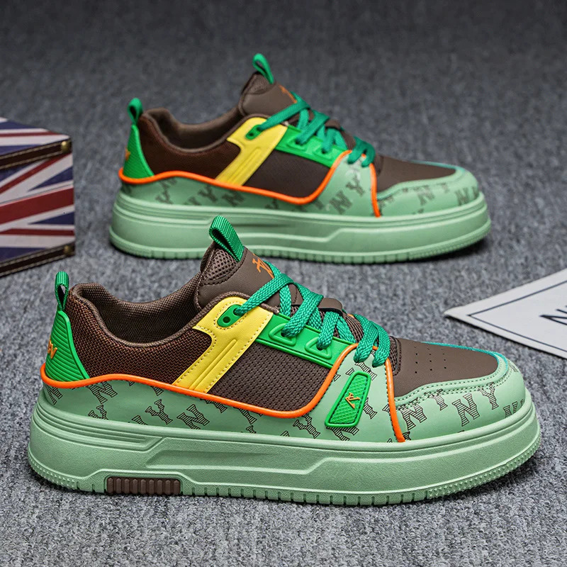 Skateboard mens shoes casual sports shoes leather tennis summer sports outdoor running hiking platform Loafers 250411