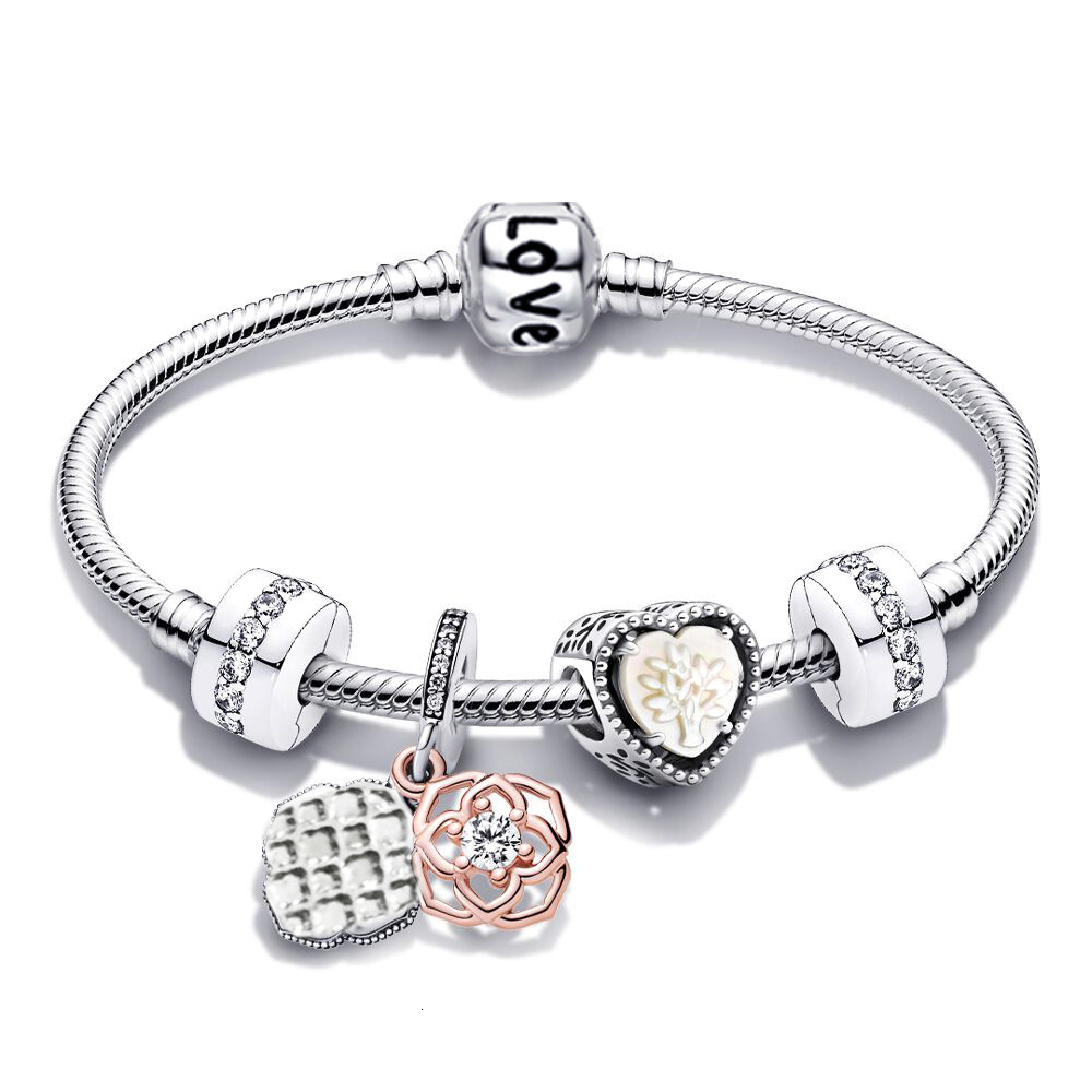 Customized Stainless Steel Pandoraer Snake Chain Bracelet Puerto Rico Jewelry Accessories Gift Womens Charm Bracelet 250109