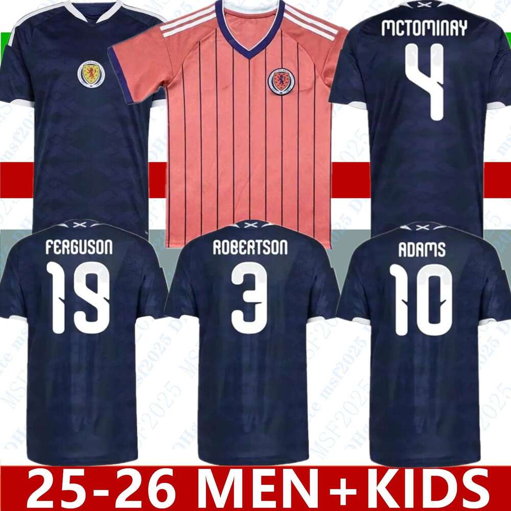 2026 World Cup Scotland Soccer Jerseys home TIERNEY ROBERTSON football shirt CHRISTIE McGREGOR McGINN McKENNA men kids kit sets