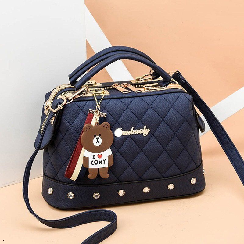 European And American New Fashion Women's With Gge Fragrant Style Handheld Small Boston Shoulder Bag