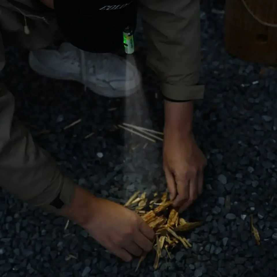 Gopeak Outdoor Mini Pocket Flashlight Camping Key Clip Cap Ambient LED Long Endurance Disaster Emergency Strong Light M251115